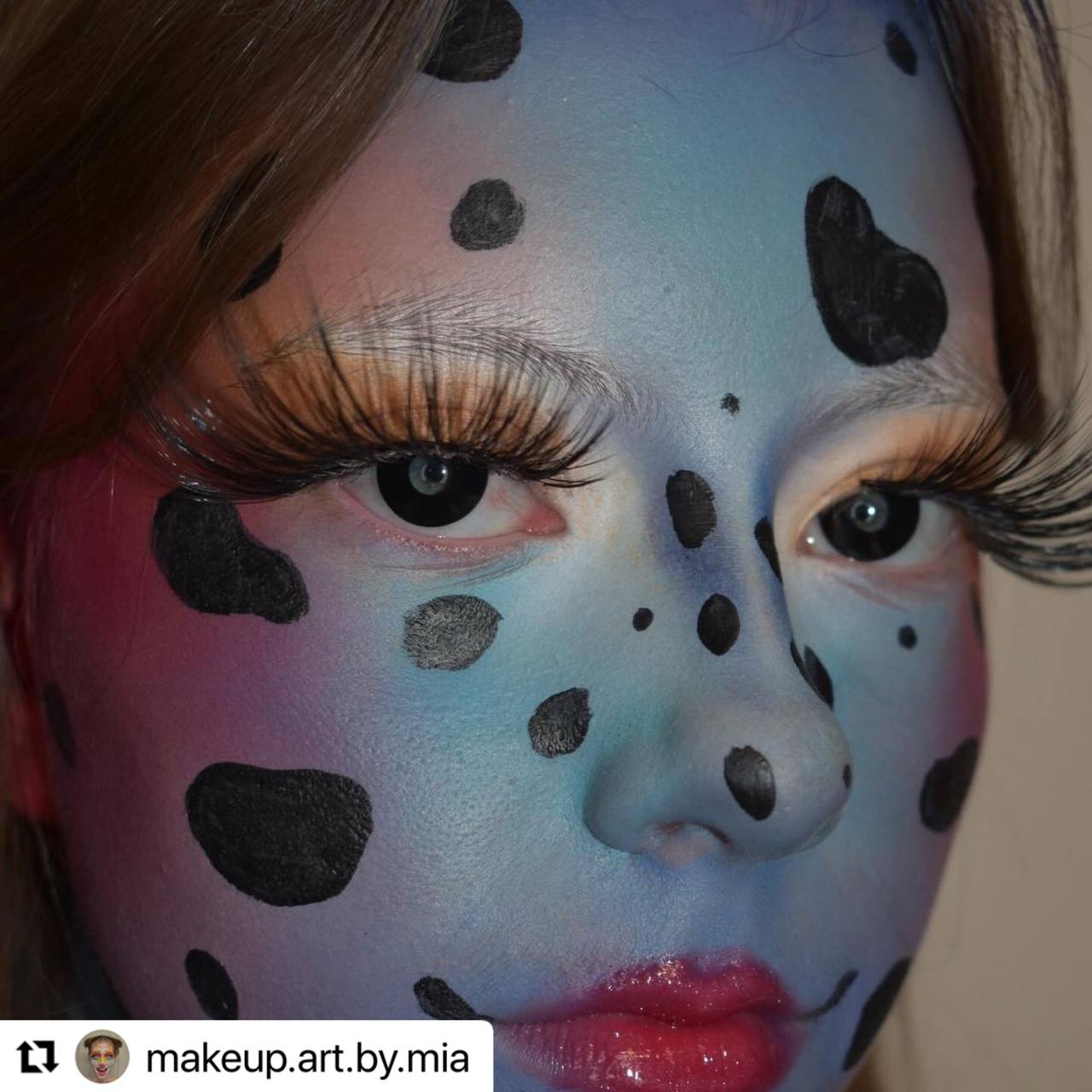 Possessed Pure Black Contacts Makeup Modelv2