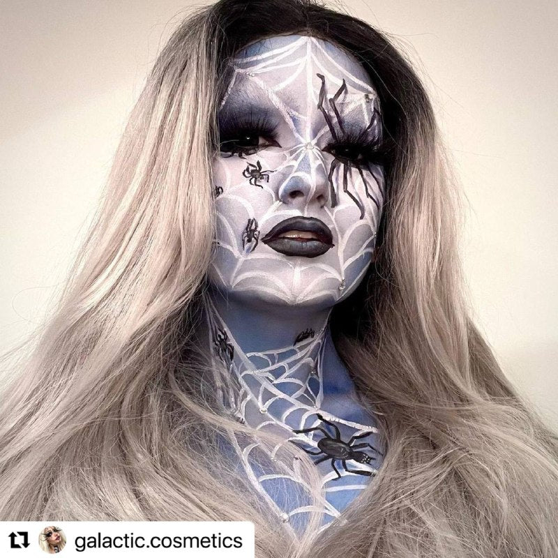 Black Sclera Contact Lenses Makeup Model Influencerv2