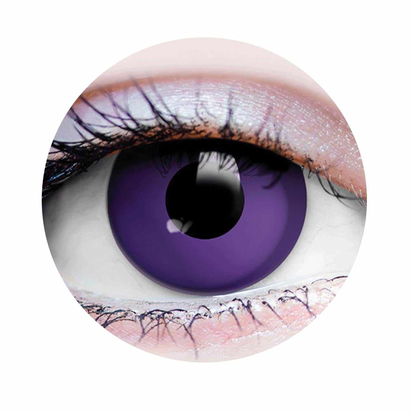 Purple Colored contact lenses, Halloween Cosplay, color contacts, krazy lens, fancy lens, circle lens.