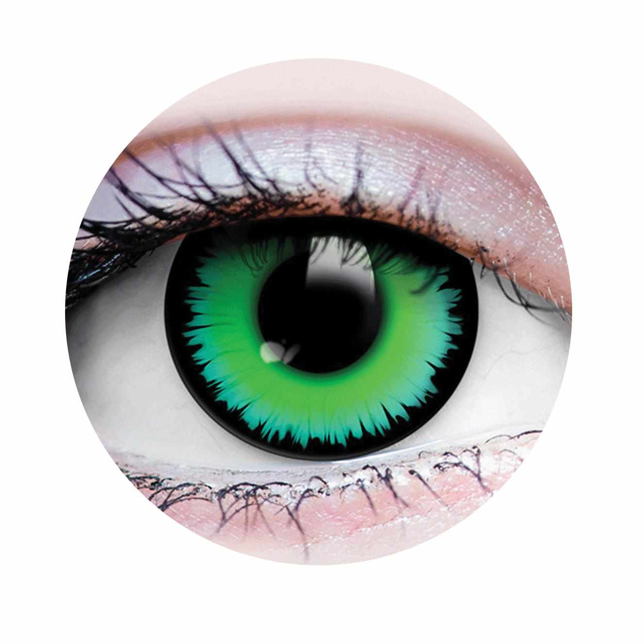 Green colored contact lenses, coloured contact lenses, color contacts, circle lens.