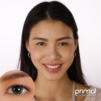 PRIMAL® Enchanted Emerald - Green Colored contact Lenses