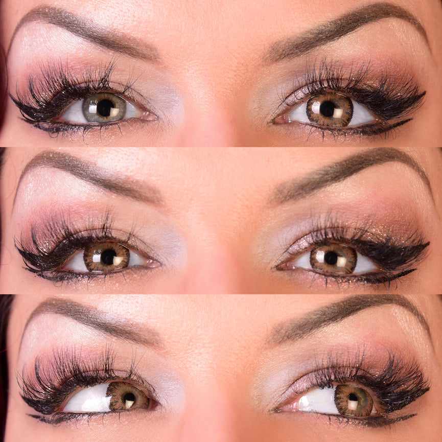 Delightful Honey Natural Contacts 3eyes Makeup Closeup