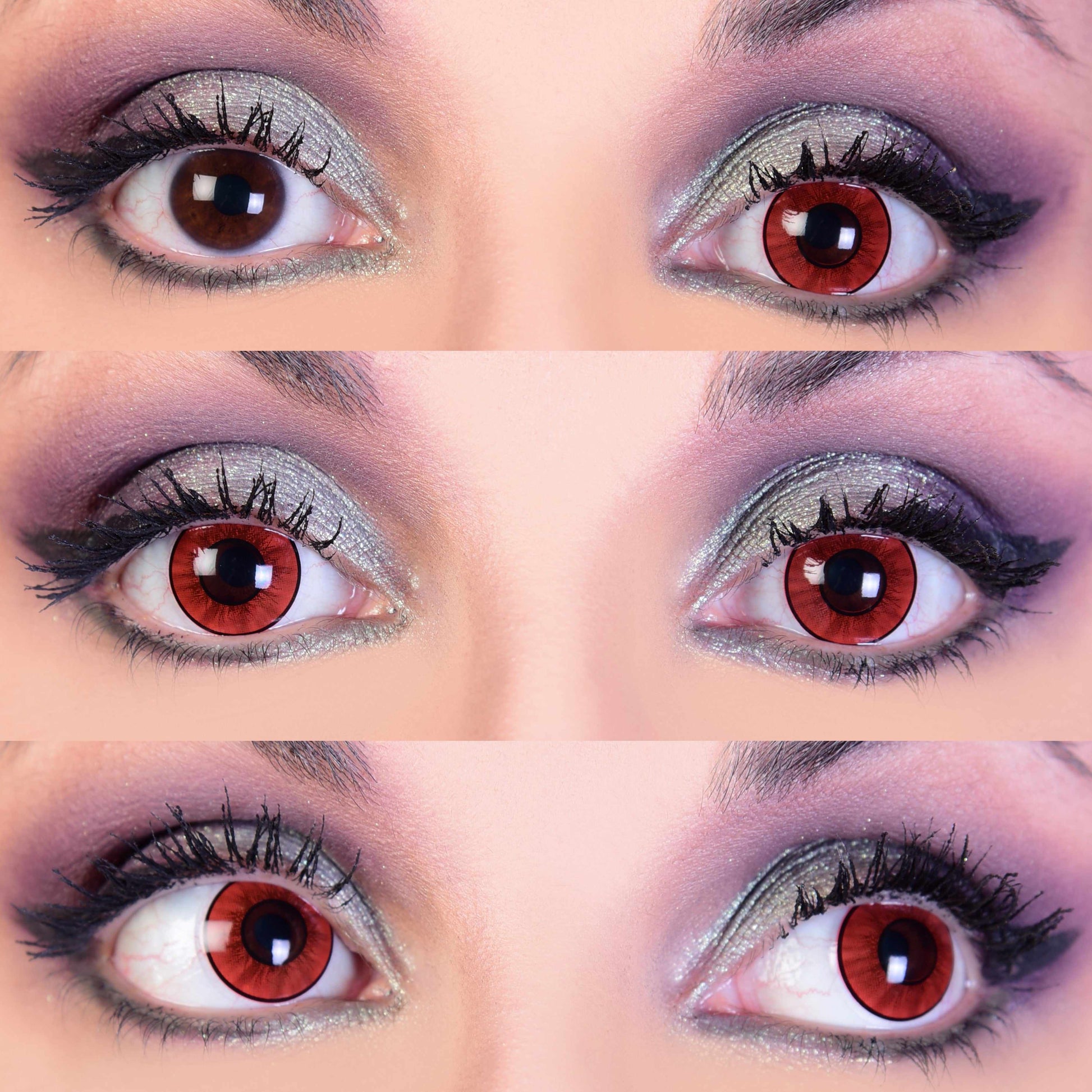 Red Dracula Colored Contacts 3eyes Mockup
