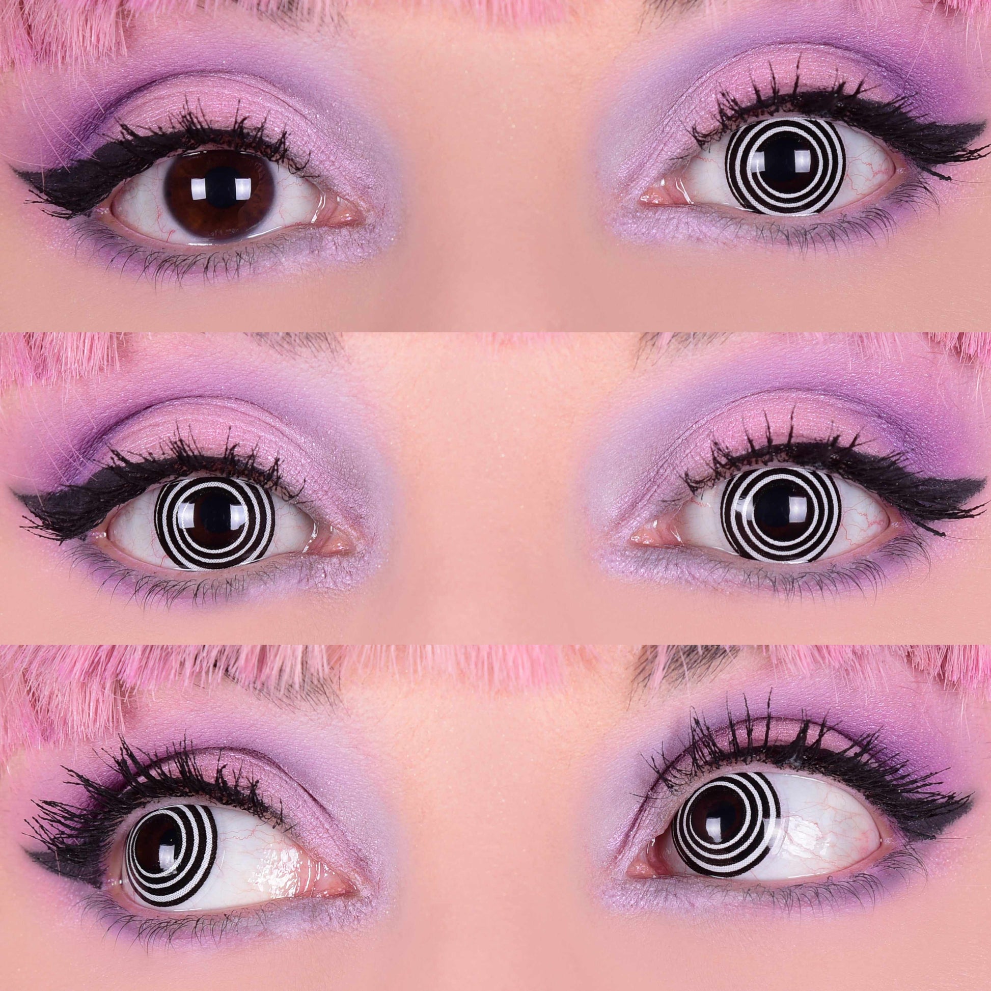 Hypnotized Black Contact Lenses 3eyes Mockup