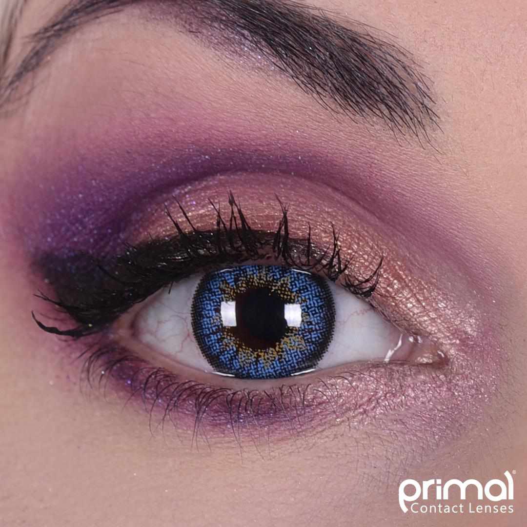 PRIMAL® Sunrise Sapphire - Blue Colored Contact Lenses