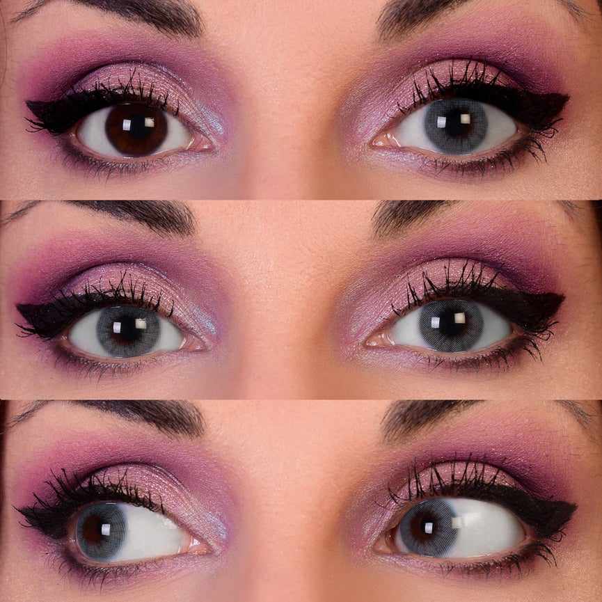 Pure Ocean Contacts on Dark Eyes