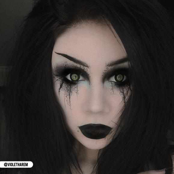 Storm Cloud Contact Lenses Makeup Modelv2
