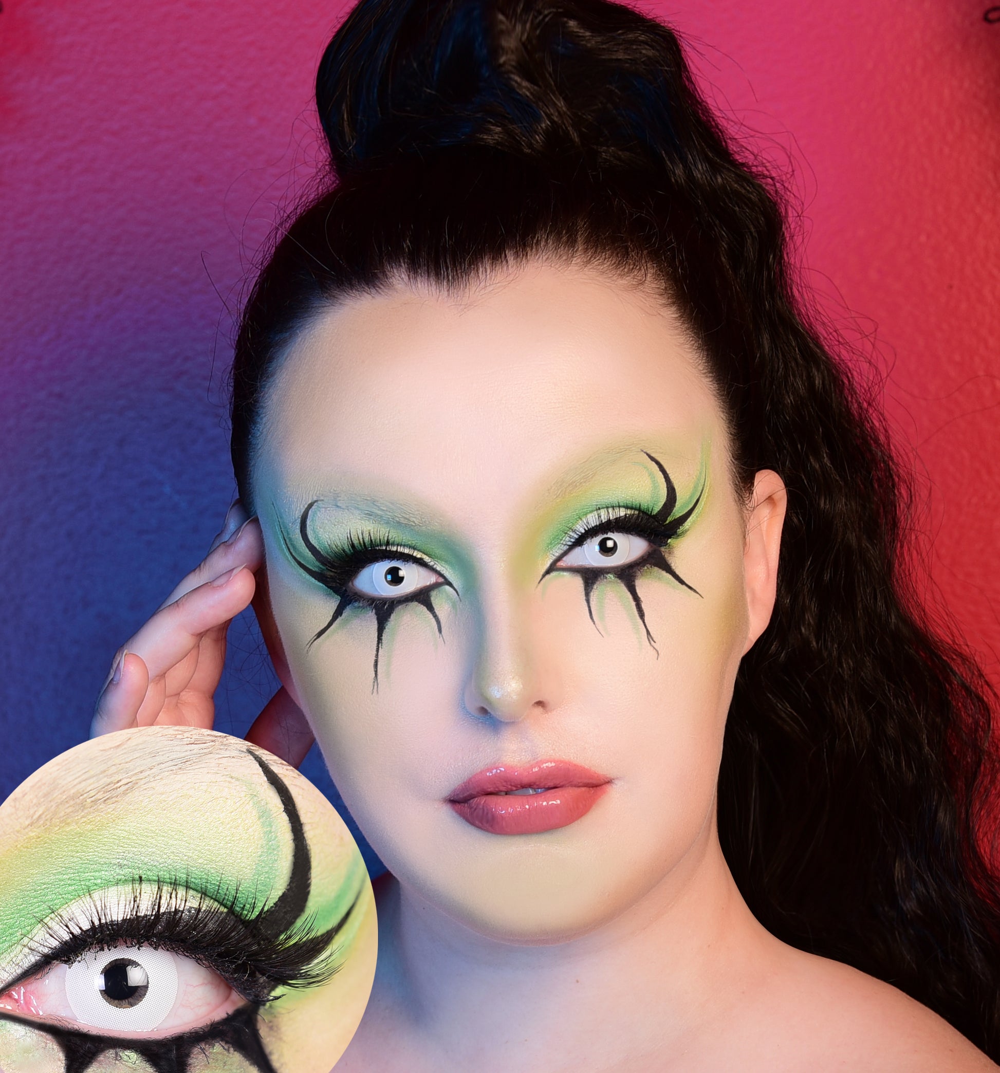 Zombie Contact Lenses Model Portrait