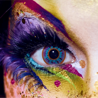 Aztec Contacts Eye Closeup