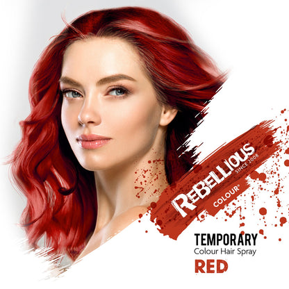 Rebellious Red Color Washable Hair Spray 125ml