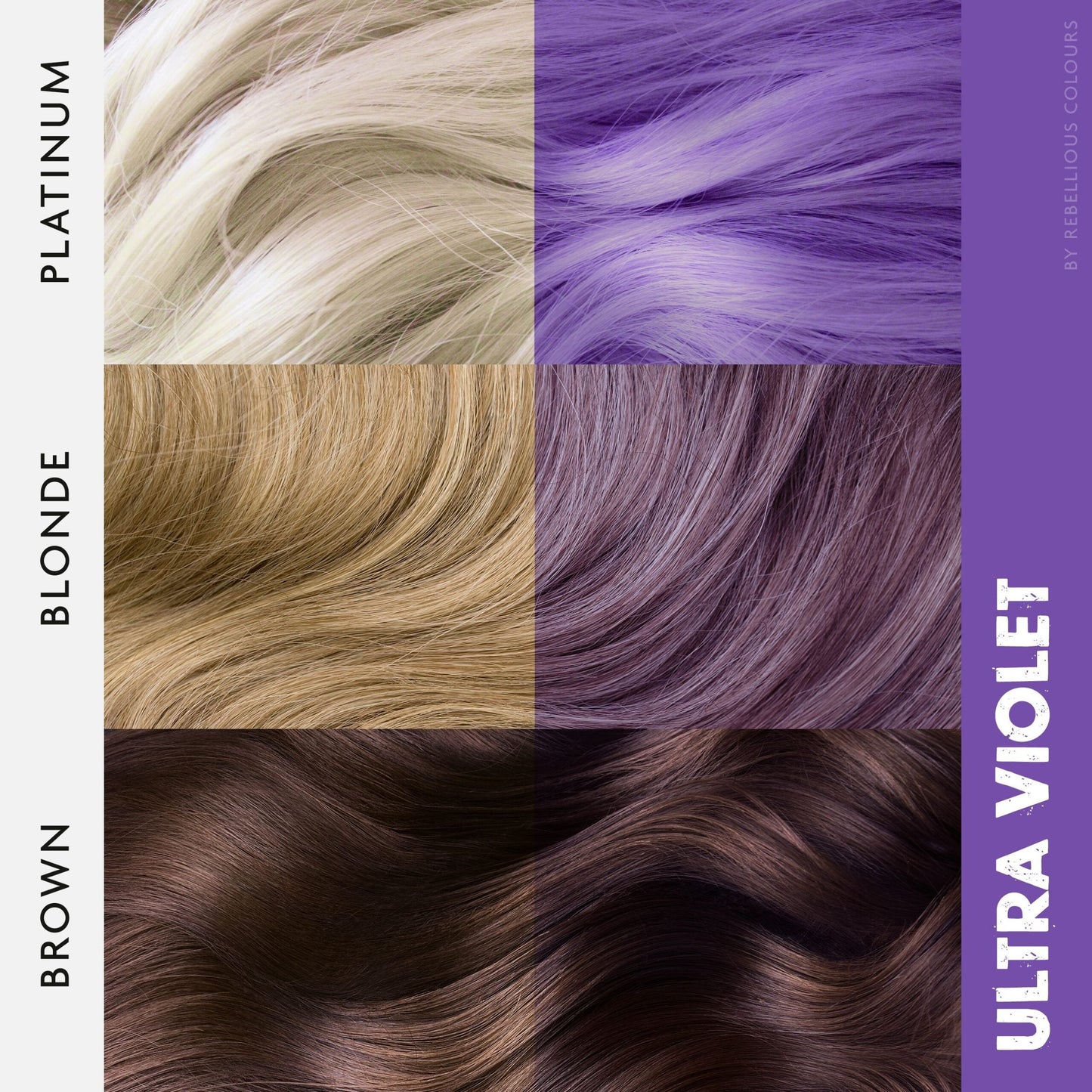 Rebellious Ultra Violet Hair Semi-Permanent Dye 100ml