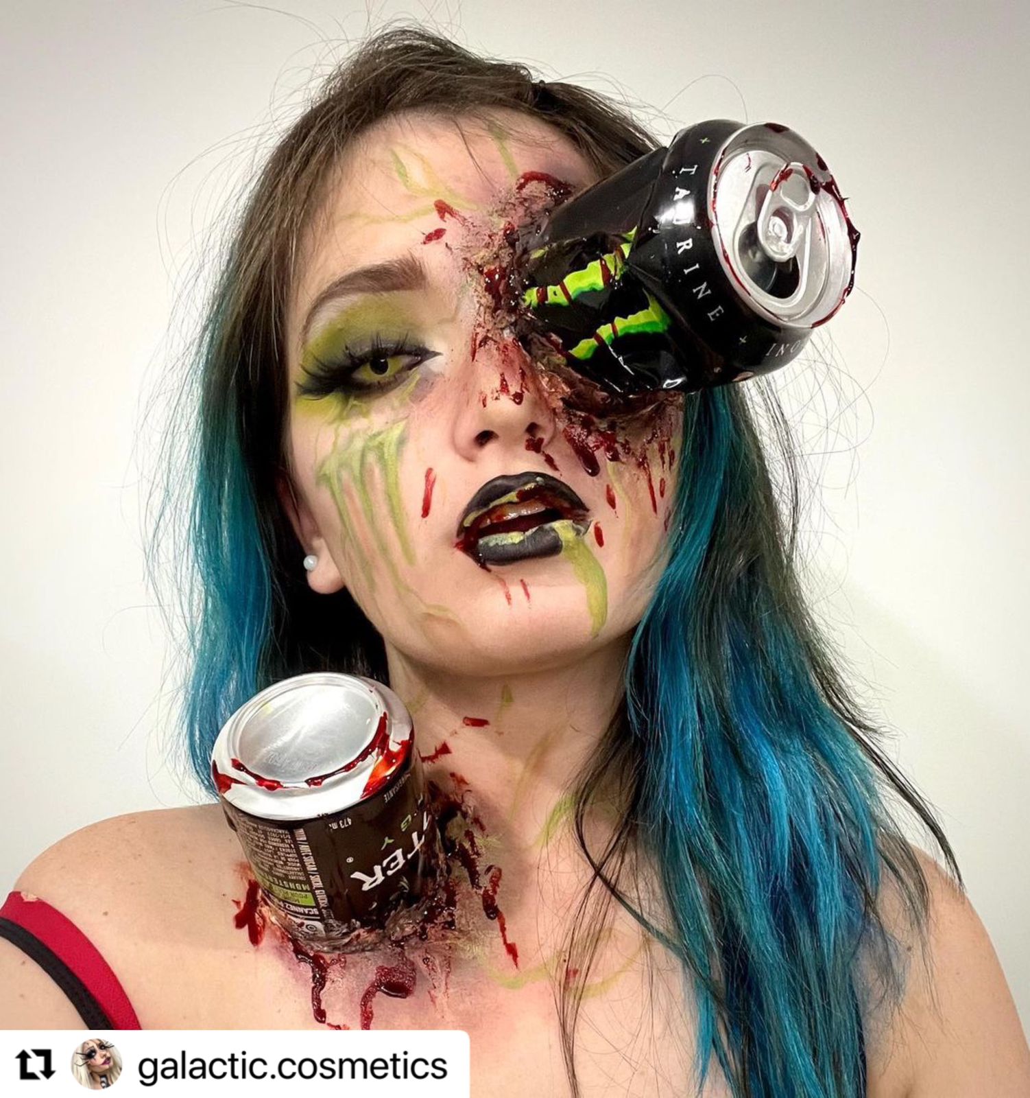 Raven Yellow Contacts Makeup Model Artist Portrait
