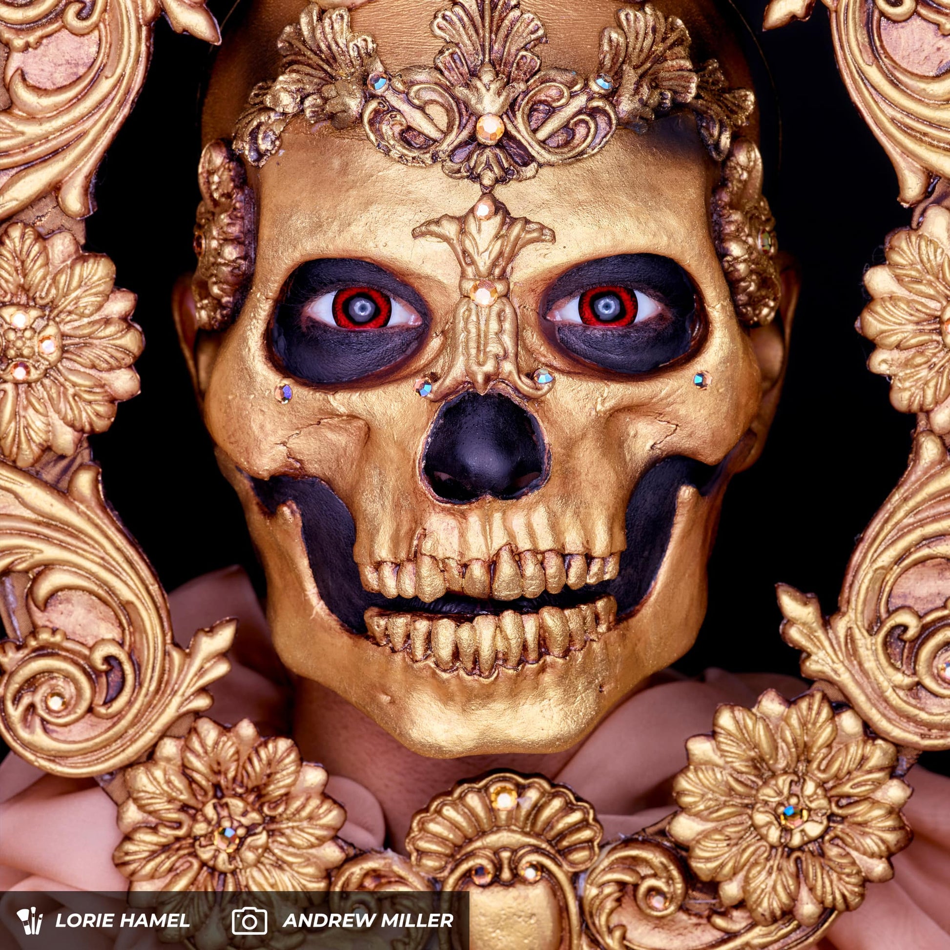 Red Reptilian Contact Lenses HD Makeup Artist