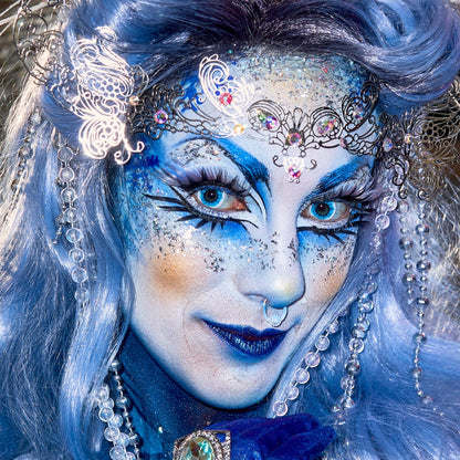 Wraith Undead Contact Lenses Makeup Model Lorie Hamel
