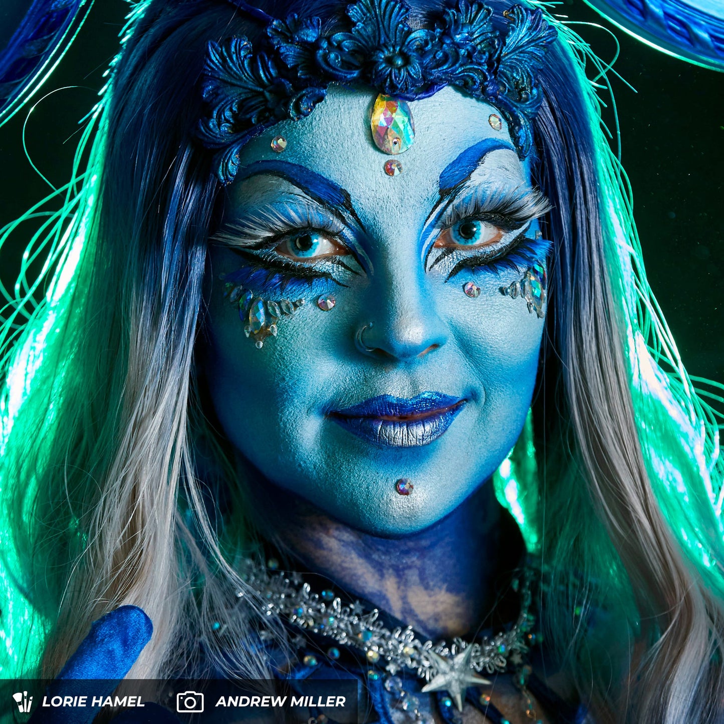 Wraith Undead Contact Lenses Makeup Model Andrew Miller