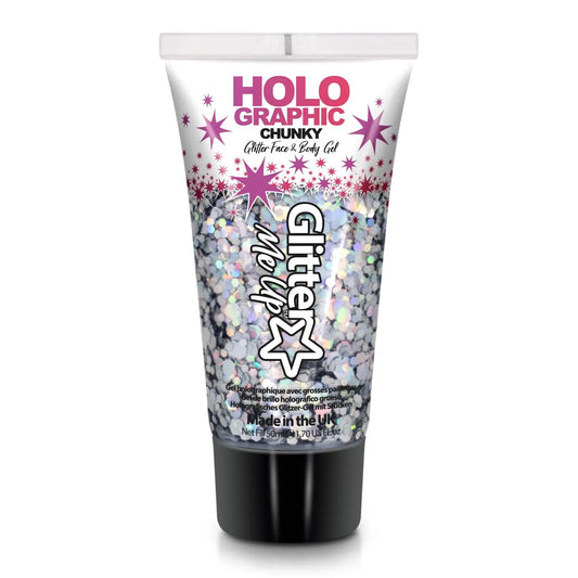 Glitter Me Up Holographic Chunky Glitter Gel Intergalactic 50ml