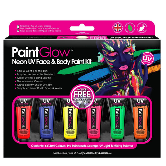 PaintGlow Neon UV Gift Set