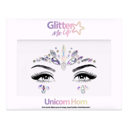 Glitter Me Up Face Jewels Unicorn Horn