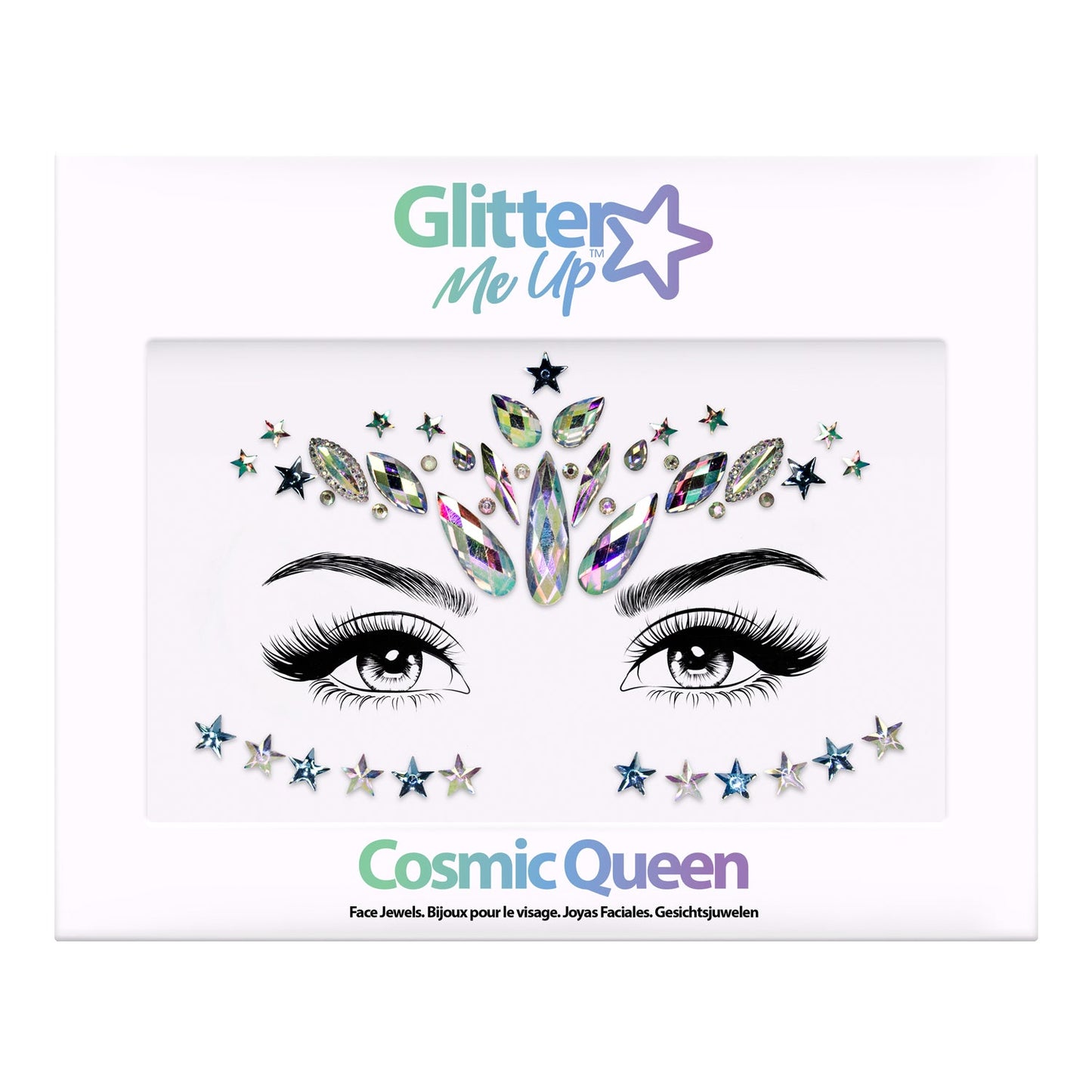 Glitter Me Up Face Jewels Cosmic Queen
