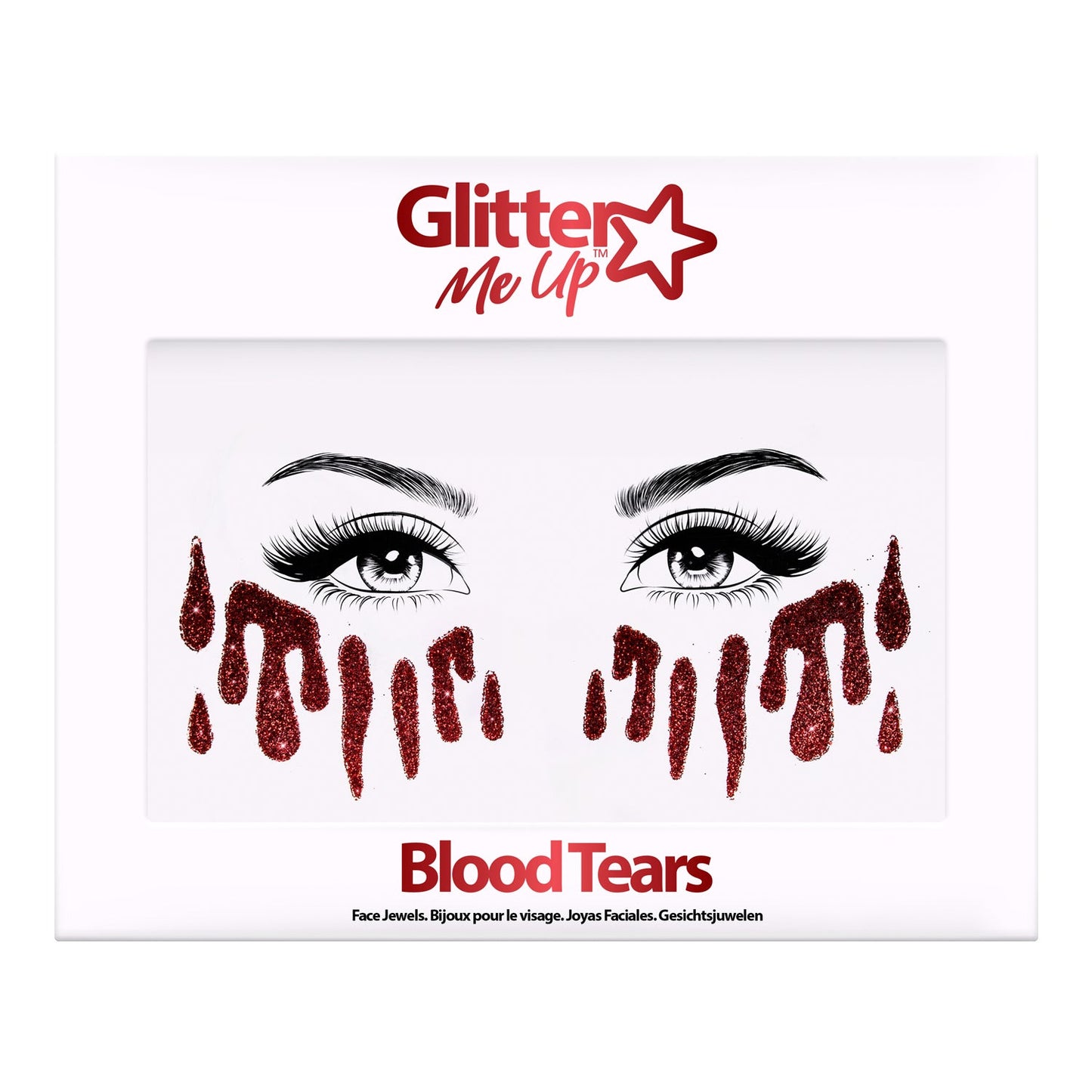 Fright Fest Tattoo Stickers Blood Glitter Tears