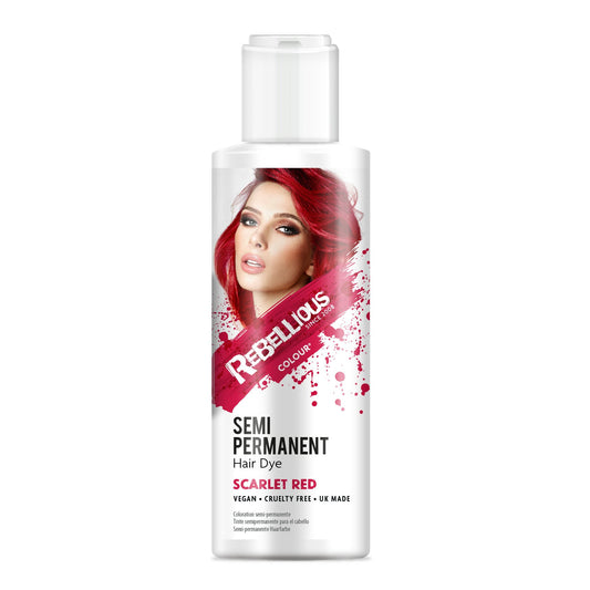 Rebellious Scarlet Red Semi-Permanent Hair Dye 100ml