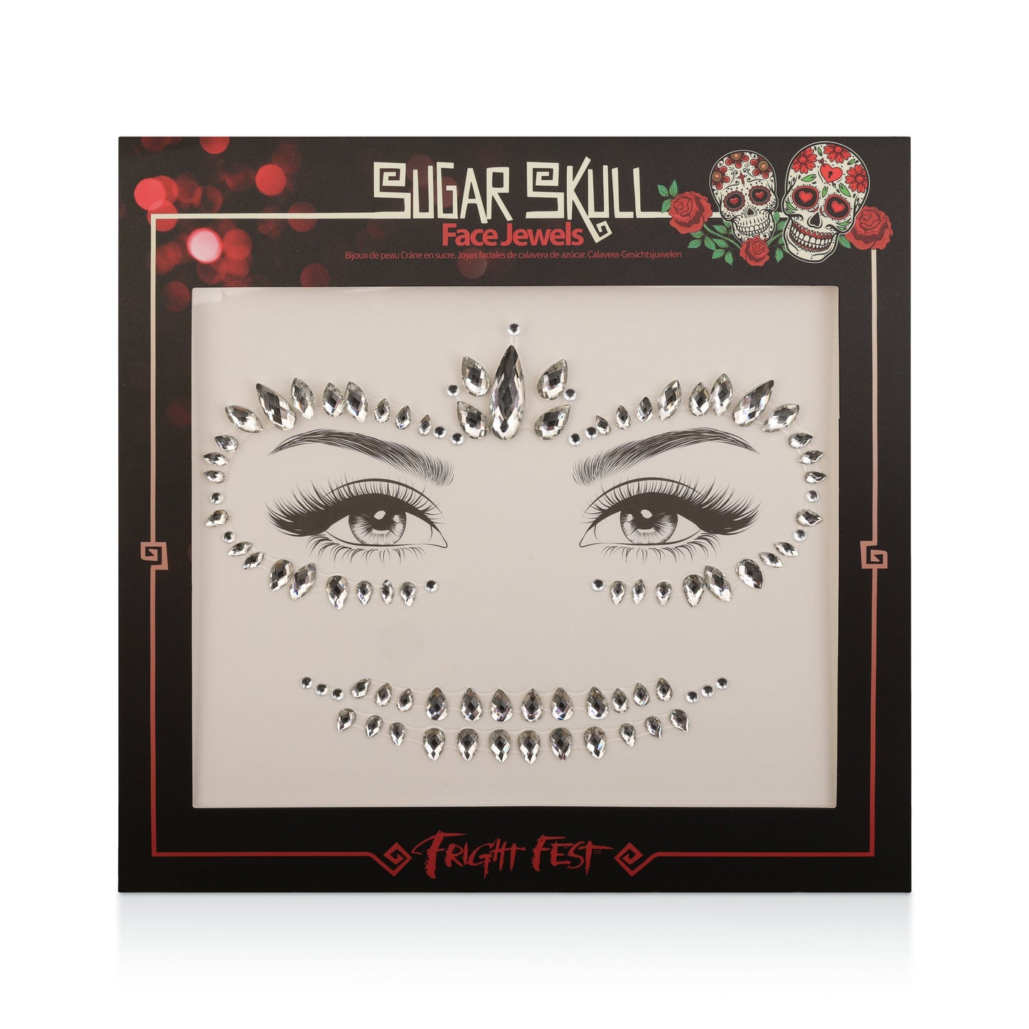 Fright Fest Face Jewels Sugar Skull