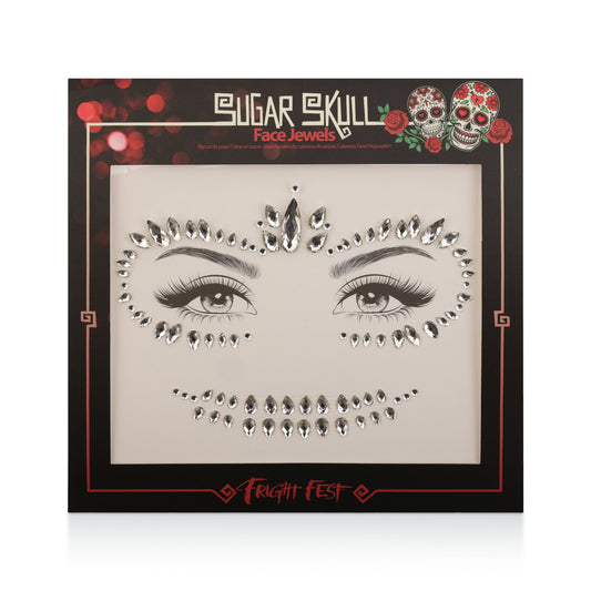 Fright Fest Face Jewels Sugar Skull