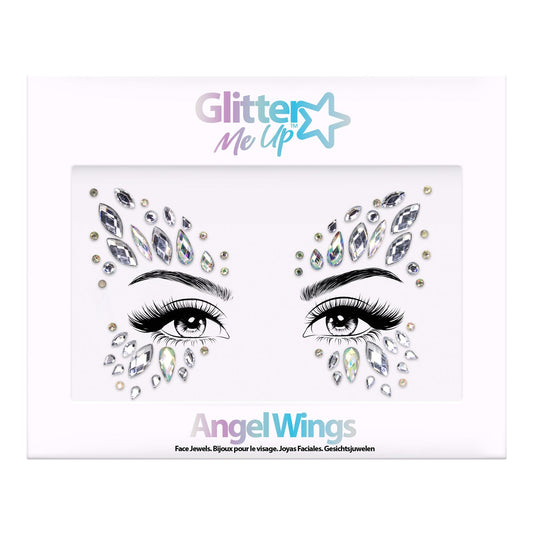 Glitter Me Up Face Jewels Angel Wings