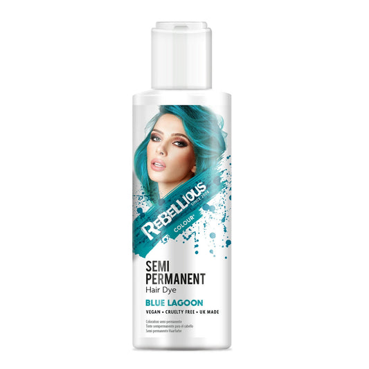 Rebellious Blue Lagoon Semi-Permanent Hair Dye 100ml
