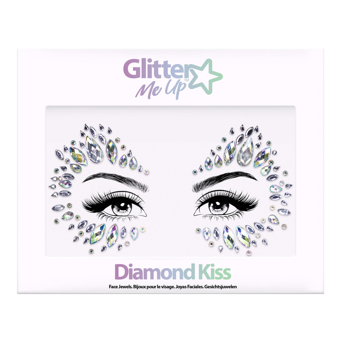 Glitter Me Up Face Jewels Diamond Kiss
