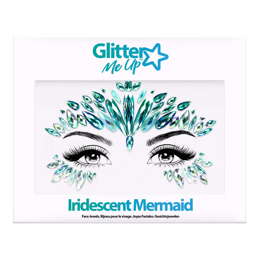 Glitter Me Up Face Jewels Iridescent Mermaid