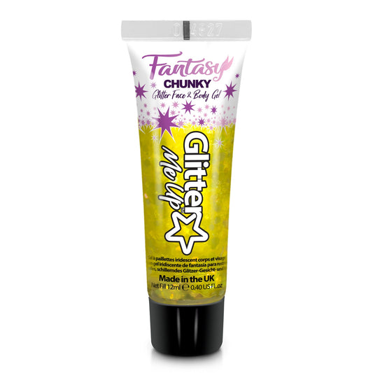 Glitter Me Up Iridescent Chunky Glitter Gel Golden Griffin 12ml