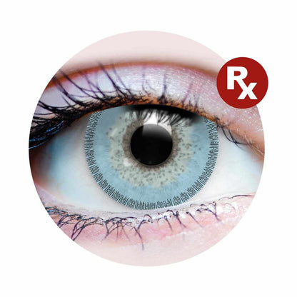 Blue White colored contact lenses, coloured contact lenses, color contacts, circle lens.