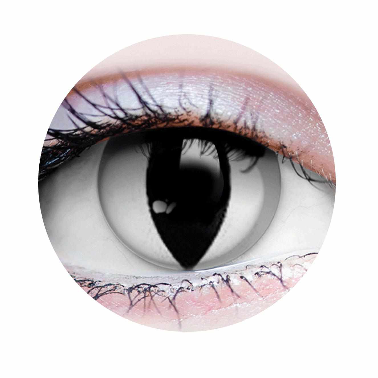 White Snake Eye Contact Lenses