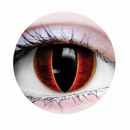Red, Black Colored contact lenses, Halloween Cosplay, color contacts, krazy lens, fancy lens, circle lens.