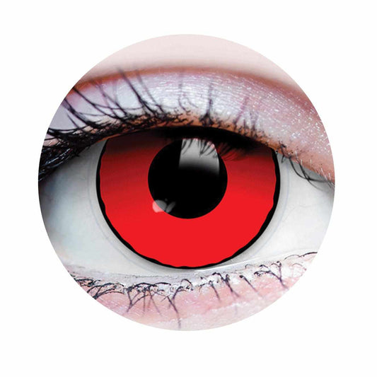 Red Colored contact lenses, Halloween Cosplay color contacts, krazy lens, fancy lens, circle lens