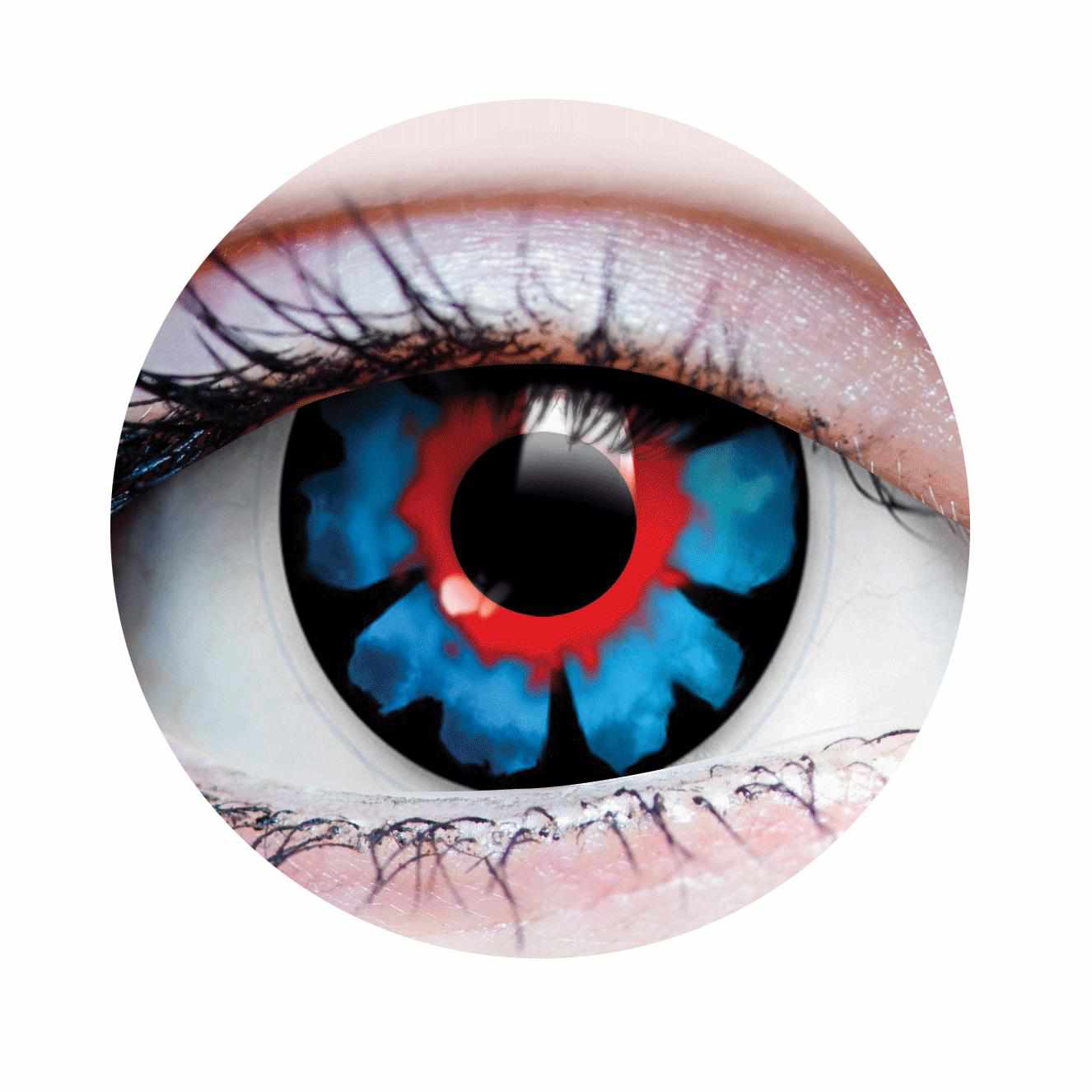 Blue Colored contact lenses, Halloween Cosplay, color contacts, krazy lens, fancy lens, circle lens.