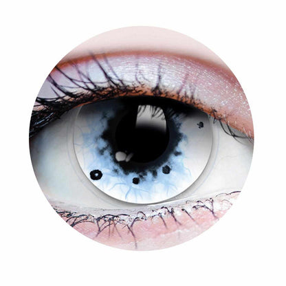 White, Blue Colored contact lenses, Halloween Cosplay color contacts, krazy lens, fancy lens, circle lens