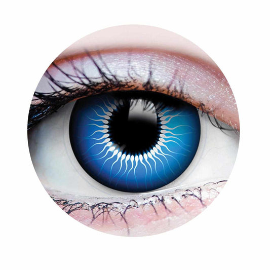 Blue Colored contact lenses, Halloween Cosplay color contacts, krazy lens, fancy lens, circle lens