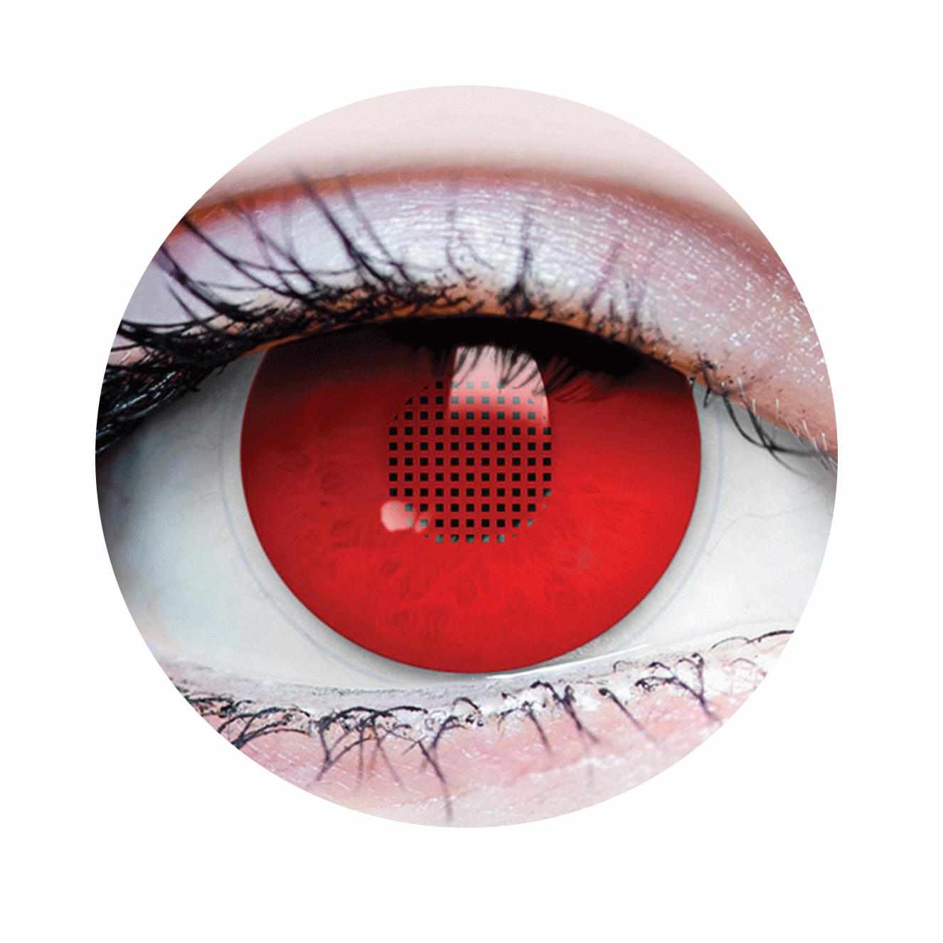 Red Blind Contact Lenses