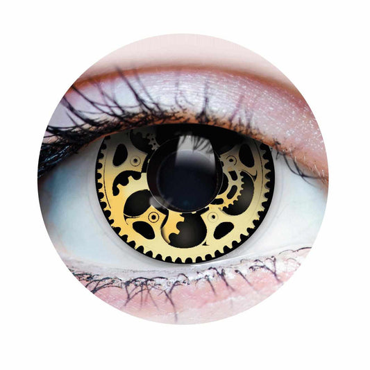 Gold Colored contact lenses, Halloween Cosplay, color contacts, krazy lens, fancy lens, circle lens.