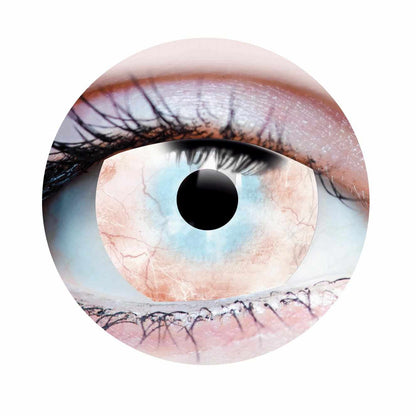 White Colored contact lenses, Halloween Cosplay, color contacts, krazy lens, fancy lens, circle lens