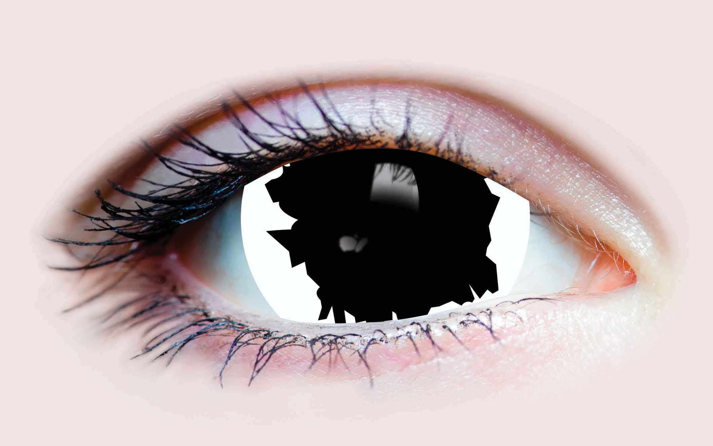 Black Colored contact lenses, Halloween Cosplay, color contacts, krazy lens, fancy lens, circle lens.
