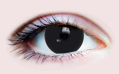Black Colored contact lenses, Halloween Cosplay color contacts, krazy lens, fancy lens, circle lens