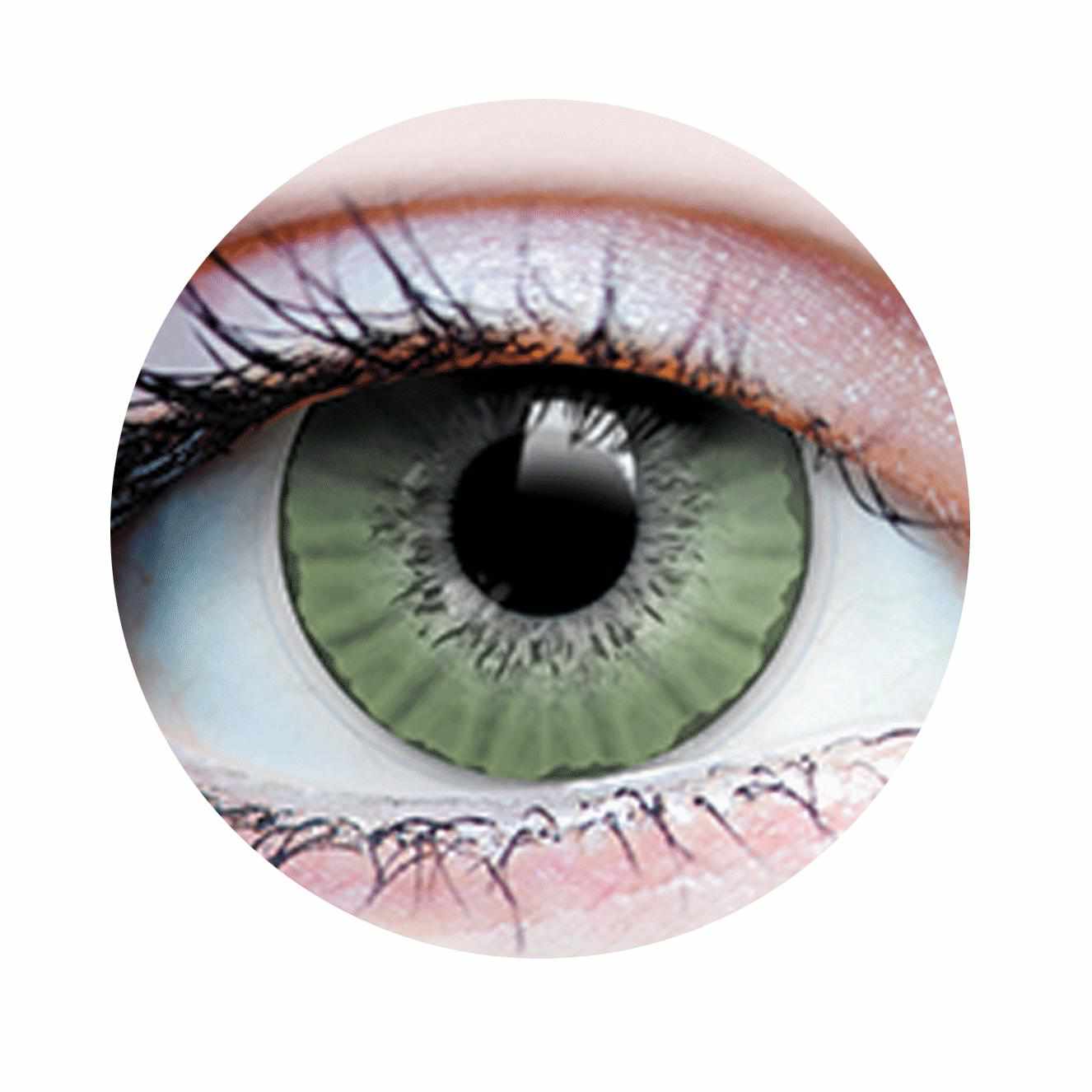 Green colored contact lenses, coloured contact lenses, color contacts, circle lens.
