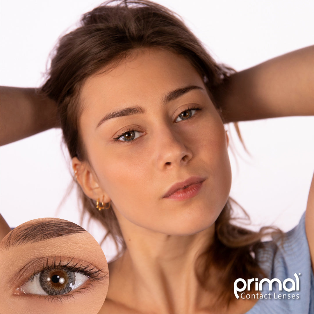 PRIMAL® Starlight Ash - Grey Colored contact lenses