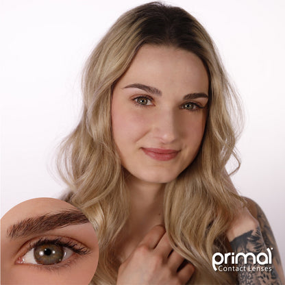PRIMAL® Twilight Hazel - Brown Colored Contact Lenses