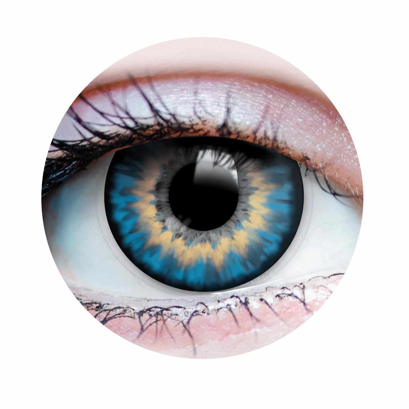 PRIMAL® Sunrise Sapphire - Blue Colored Contact Lenses