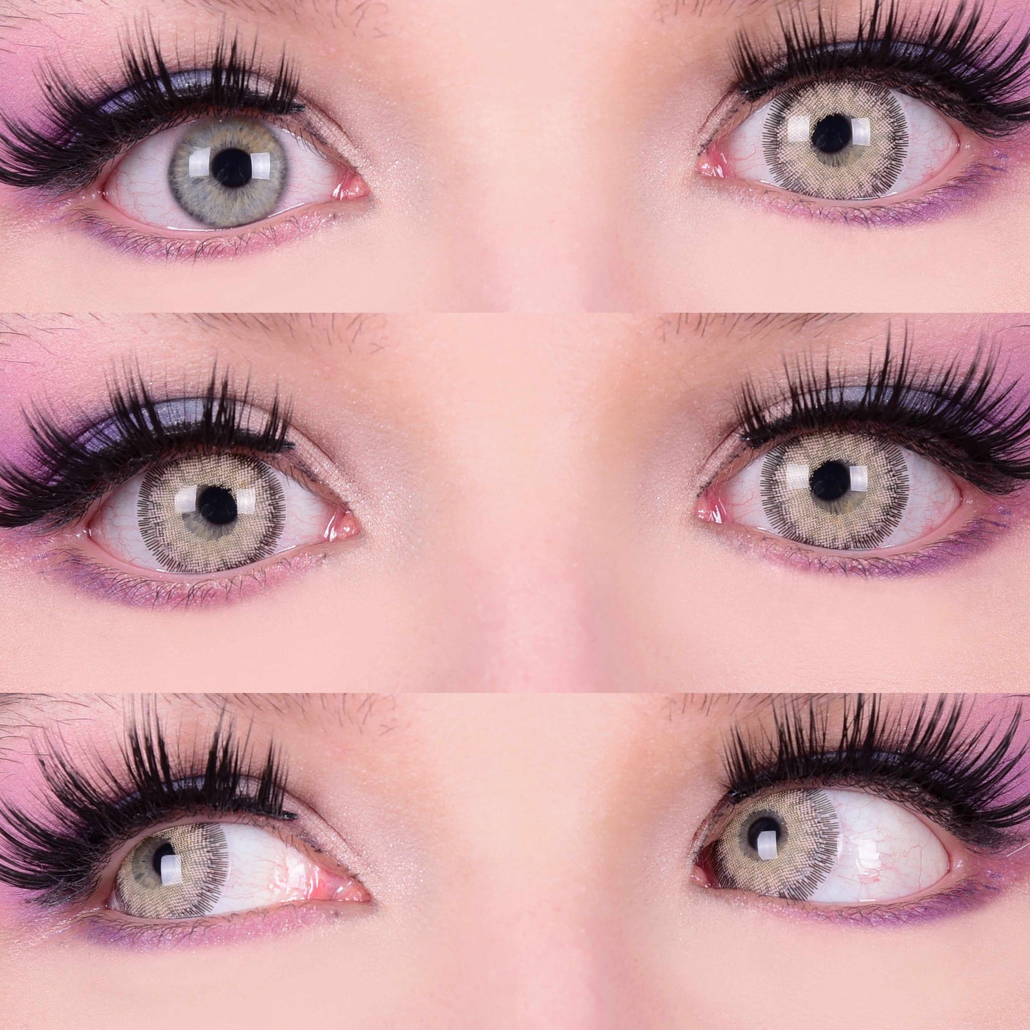 Crystal Hazel Natural Contacts Makeup Model Mockup