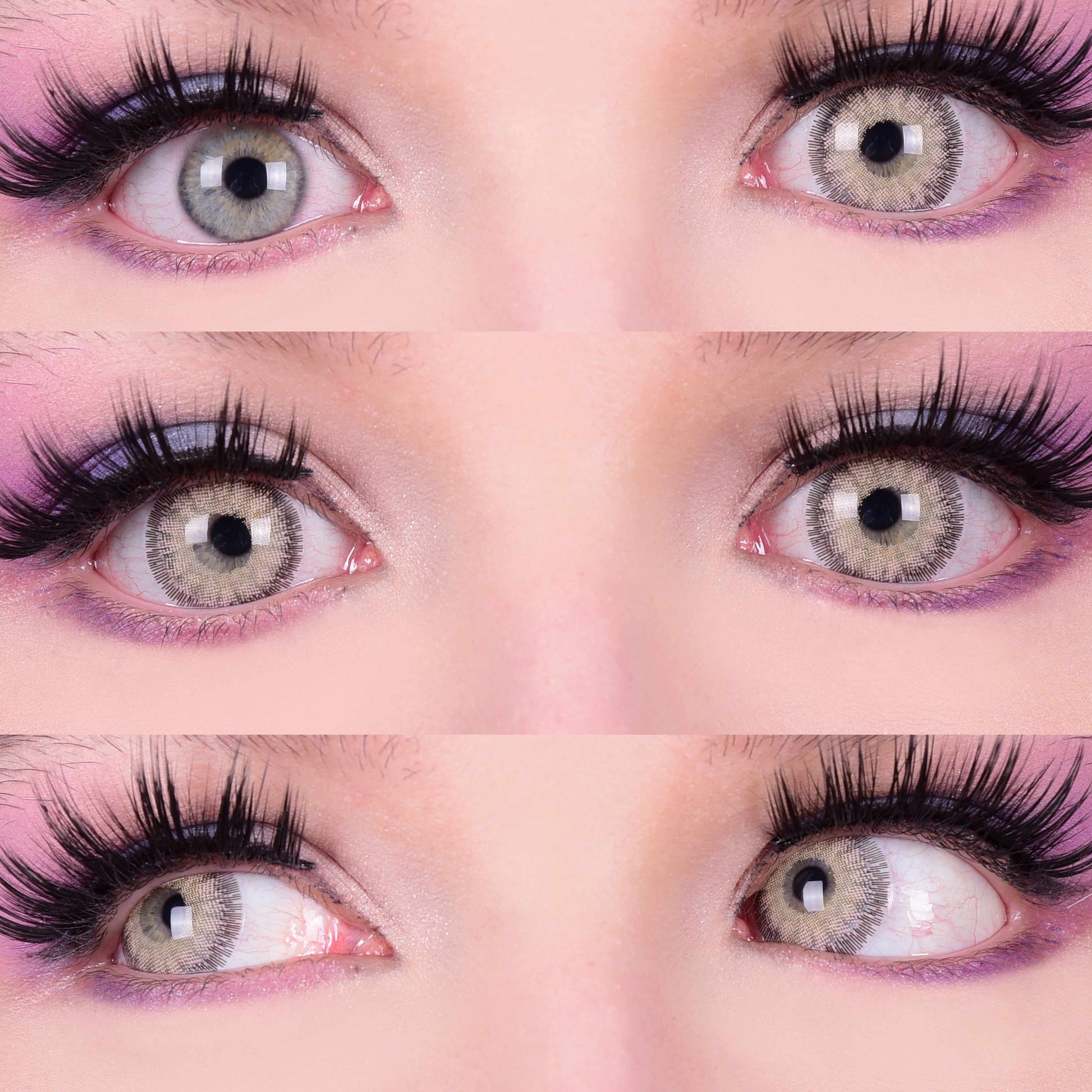 Crystal Hazel Natural Contacts Makeup Model Mockup